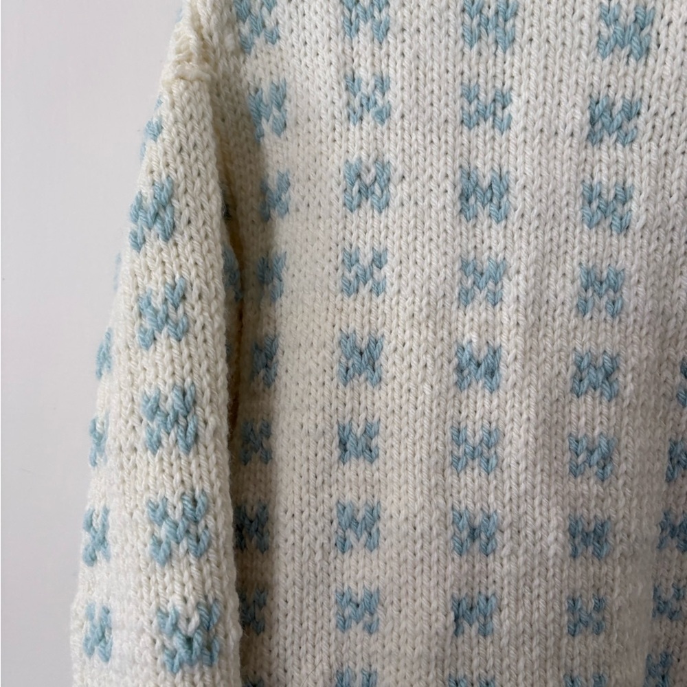 Vintage Handknit Chunky Knit Sweater - Picture 4 of 5